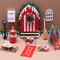 Porta Elfo Natale Kit Porta Elfo Natale Gnomo Set Elfo Natale Accessori per Porte Elfo Set Decorazioni per Elfi di Natale Accessori per Porta Gnomo con Porta degli Elfi Natale Albero di Natale