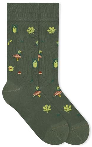 von Jungfeld - 1er Set Motiv Socken mit Duck Pond Icon - Bunte Socken in Gr. 35-38