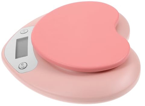 Ciieeo Elektronische Küchenwaage Aus Kunststoff Präzisions Backwaage Für Zuhause Rosa Multifunktional Bis 5 Kg