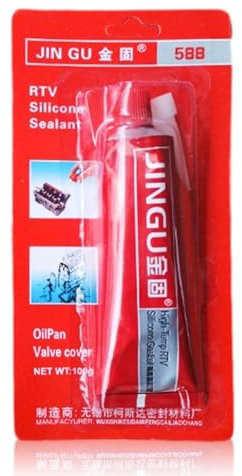 Joint d'étanchéité - Colle de Joint en Silicone RTV Rouge Haute température | Adhésif de Mastic de Voiture, Mastic de Moteur de Silicone pour Le métal, Le Verre, Le Bois, Le Caoutchouc, la fenêtre