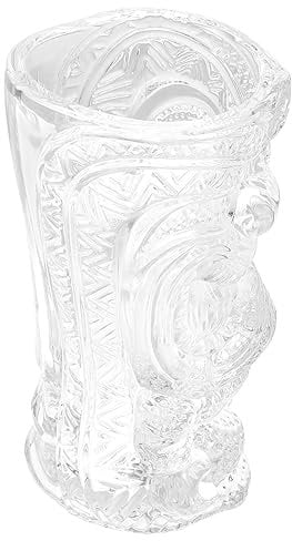 Amosfun Eistee hawaiianische Partydekorationen Flasche Smoothie-Becher Cocktailbierbecher Blase beer mug bier trinklernbecher Neuheit Tiki Becher Tiki-Becher für Bar Glas Transparent