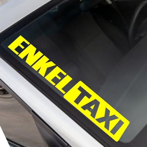 Enkel Taxi Fake Aufkleber JDM Sticker Autoaufkleber Größe/Farbe WÄHLBAR! Windschutzscheibe