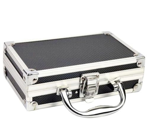 Arrovarp 18x11x5.5CM Aluminum Alloy Toolbox, Storage Box Practical Aluminum Suitcase, Aluminum Tool Box Storage Carrying Toolbox, Portable Small Toolbox, Protective Small Toolbox, For Outdoor Travel