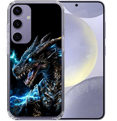 CoverHeld Hülle für Samsung Galaxy A56 5G Handyhülle aus Silikon Hülle mit Motiv 3515 Drache blaues Flammen