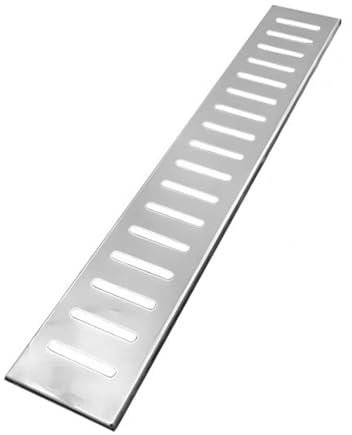 Grille De Drainage Caniveau Grilles de drainage d'égout en acier inoxydable, couvercle de drain rectangulaire intérieur, utilisé pour couvrir les salles de bains, les cuisines et les cours(Single hole