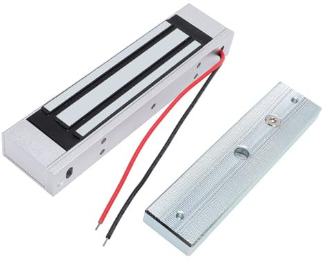 Luocute Serratura Magnetica Elettrica, Forza di Tenuta di 180 Kg/350 Libbre, di Sicurezza NC a 12 V, Kit di Serratura Elettromagnetica per Porta, Adatto per Ufficio, Laboratorio e