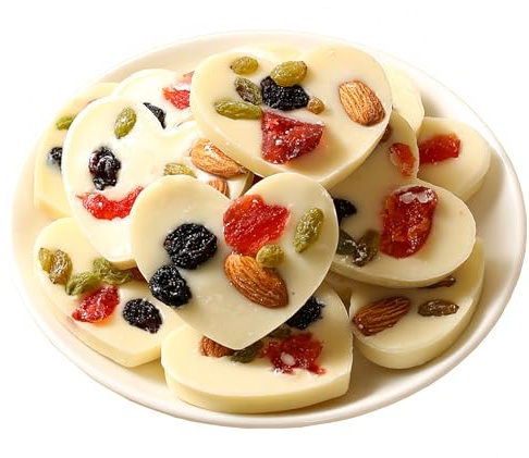 HoolySeek-120g Fruit & Nut Bars， Crunchy Freeze-Dried Yogurt Bites with Mixed Nuts | Vegan Healthy Snack for Adults & Kids |