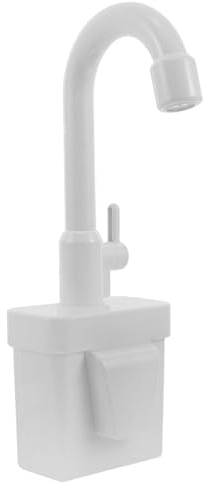 Joinpaya Electric Kitchen Sink Toy with Circulating Water Faucet for Kids Pretend Play Dishwasher Tap Educational Plastic Sink 10.6 Inch