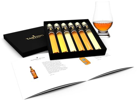 Welt Whisky Tasting Probierset 6 Fläschchen Verkostung im Geschenkset