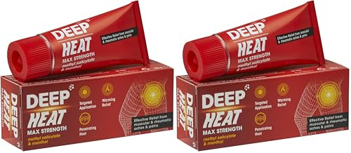 Deep Heat Maximum Strength, Pain Relief Cream for Muscular & Rheumatic Aches, Pain and Stiffness, 35 g (Pack of 2)
