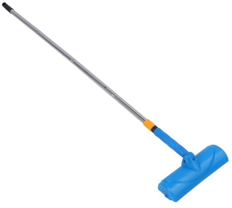 Wakects 10 Inch Ceiling Paint Roller, Wall Paint Roller ABS Stainless Steel with Shield Extension Pole for Smooth Even Painting on Ceiling Wall Doors Windows