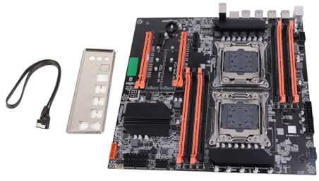 Buachois Placa Base X99, Dual Socket DDR4 3000/2666/2400/2133MHz, para Computadoras de Estudio y Simuladores de Juegos