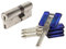 Bricard 17421 Cylindre de serrure double entrée Chifral S2 30+40 Nickelé