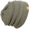 Basicco Unisex Erwachsene Beanie-Mütze mit Zopfmuster - grün - Einheitsgröße