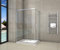 Cabine de douche 90x120x195cm en 6mm verre anticalcaire porte de douche coulissante l'ccès d'angle