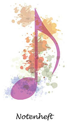 Notenheft: Vintage Notenbuch Klavier I Musik Schreibheft I Blanko Notenblock I Notenblätter leer mit 12 Notensysteme pro Seite in ein schönes Musikheft mit Notenlinien A4 auf 120 Seiten