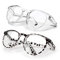 LeonDesigns Safety Goggles Anti-Fog Tactical glasses with Side Shields Clear Safety glasses with Anti-Scratch UV400 protection Lens Goggles Inside Eyeglasses (White+Black Leopard)