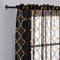 YJ YANJUN Vorhänge, Schwarz und Gold, 160 cm lang, 132,1 x 160 cm, 2 Stück