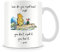 Giftme Kaffeetasse aus Keramik mit Aufschrift How Do You Spell It, 325 ml, Weiß