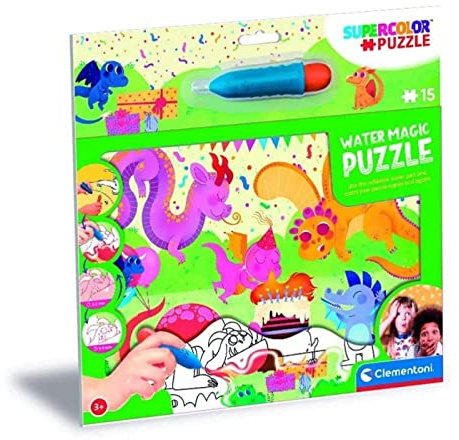 Clementoni - 22245 - Water Magic Puzzle Baby Dragons - Puzzle Mit 15 Teile - Puzzle Für Kinder Ab 3 Jahren, Made In Italy