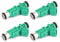 Areyourshop Einspritzdüse 4PCS Fuel Injector 01F023 für Peugeot 1007 206 207 für Citroen C2 C3 Nemo,OEM-Ersatz:1984G0, 9655833580, 81.217, 75117167, H75117167, 348002, 01F023
