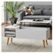 INMOZATA Lift Up Top Coffee Tables for Living Room Wooden Centre Table with Hidden Drawer and Open Case Storage for Home Office Furniture(White)