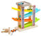 Pista Macchinine Legno Giocattoli Garage in Legno per Bambini | Garage in legno con 4 macchinine: Regali Educativi per Bambini 1 2 3 Anno