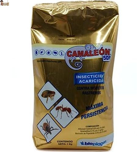 BricoLoco.com Insecticida Suelo en Polvo contra Insectos Rastreros. ¡¡¡ 1 KG. !!! Piretroide. Efecto de Choque. Exterior e Interior. Hormigas, cucarachas, pulgas, chinches, garrapatas. (1)