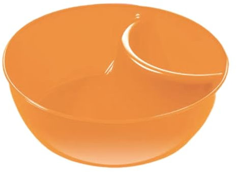 2 cuencos divididos para patatas fritas y salsas, plato dividido antiempañamiento, cuenco para patatas fritas y salsa, bandeja de nachos, bandejas reutilizables para servir, plato de aperitivos con