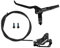 TINGSING Hydraulisches Scheibenbremsen-Set, Mountainbike, 4-Kolben, beidseitig, V-Bremse vorne und hinten, 850 mm/1550 mm, Kabel/Bremssättel/Hebel (Hinterradbremse)