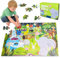 Kulveanju Kinder Puzzle ab 4 5 6 Jahre, 96 Teile Bodenpuzzle Die Welt der Tiere, Große Kinderpuzzle Spielzeug Rechteckig in Form, Puzzle für Jungen und Mädchen 3-7 Jährige Geschenk, 60x42 cm