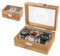 Glimmerday Personalisierte Uhrenbox - Aufbewahrungsbox - Uhrenbox für 2 bis 10 Uhren mit Gravur, Kreatives Geschenk für Männer Personalisiertes Motiv Initialen Name