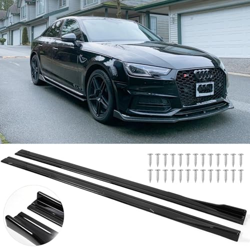 JMTBNO Minigonne laterali universali per auto, 2 m 220 cm, kit di estensione per minigonna laterale, pannelli bilancieri, compatibile con Honda Accord Civic Toyota Corolla Nissan Chevrolet Camaro