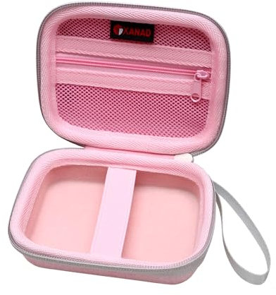 XANAD Housse Appareil Photo de Protection pour Compact - 1080P HD Digital Zoom pour Pochette Appareil Photo Enfant Adolescent Adulte Débutant Dure EVA Etui Appareil Photo(Rose)