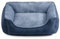 Hollypet Katzenbett Kleines Hundebett Haustierbett für Katzen und Welpen, Weiches Haustierschlafbett Atmungsaktives Haustierkissen, Blau-Grau (55 * 45 * 15cm)