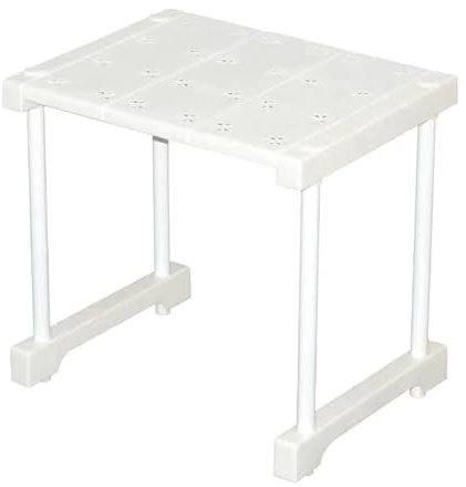 Axinost Basics - Estantes de Almacenamiento para la Cocina apilables, Estante para el Armario de la Cocina, Organizadores de armarios con Alfombrilla Antideslizante para el Armario (31x24x30cm)