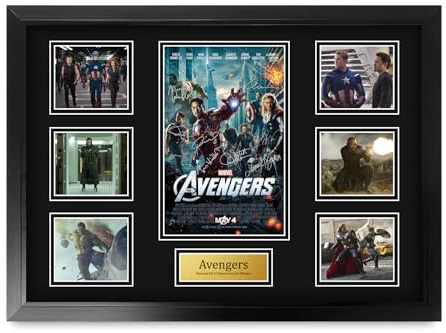 HWC Trading Avengers 1 Gifts Printed Signed Autograph Picture for Movie Memorabilia Fans - A2 Framed (ID-006414)