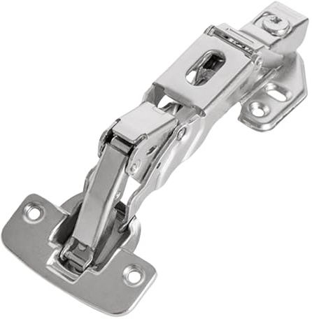 Cerniera a 165° con meccanismo di chiusura ammortizzata, cerniere ad ampia apertura, installazione semplice per una semplice integrazione dell'armadio, piastra di montaggio regolabile