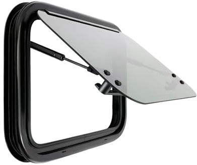 MEHOOSPVN Finestra per camper, 500 x 350 mm, finestra laterale oscurante e zanzariera per camper, roulotte, furgoni, camper