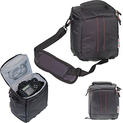Navitech Black Camcorder/Camera/Shoulder Bag/Case for PRAKTICA DVC 5.10 Camcorder
