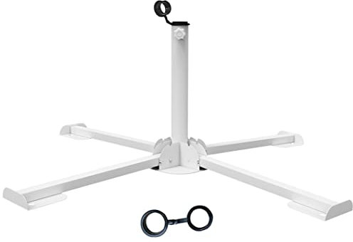 OYOY Parasol de Plage Pliable, tarière d'ancrage en métal Robuste, réglable, Portable, résistant au Vent, Support d'ancrage pour Parasol d'extérieur, Support de Base de Parasol de terrasse