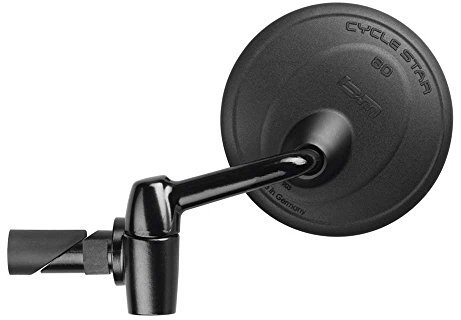 Busch & Müller B+M Spiegel Cycle Star 80mm Innenlenkerbefestigung abklappbar sz +Flicken