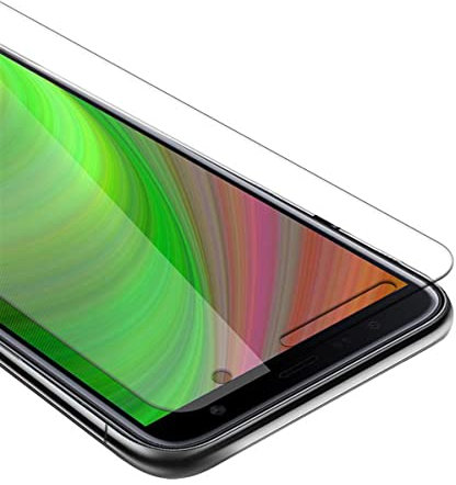 cadorabo Verre Trempé compatible avec Samsung Galaxy J4 PLUS en HAUTE TRANSPARENT - Verre de protection d'écran trempé (Tempered) en dureté 9H avec 3D touch (RETAIL PACKAGING)