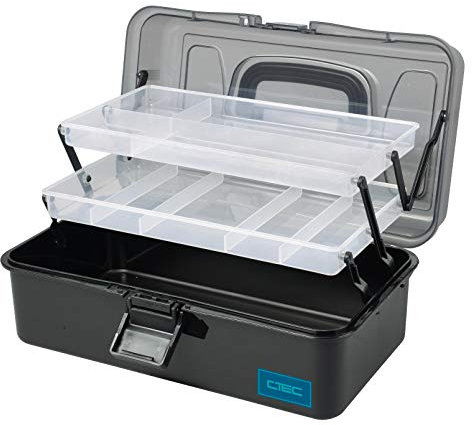 C-TEC Box 2-Tray XL Angelkoffer - Angelkiste Gerätekiste von SPRO