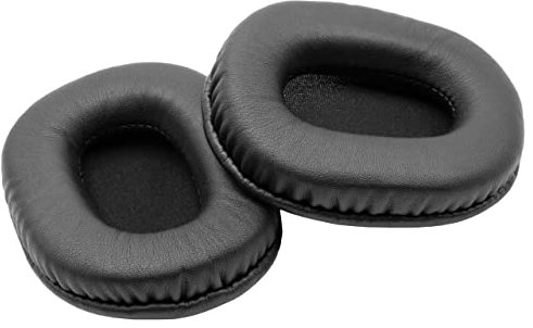 vhbw Ohrpolster Ersatz Polster kompatibel mit Audio Technica ATH-M20, ATH-M30, ATH-M40, ATH-M40x, ATH-M50, SX1 Kopfhörer Headset, schwarz