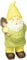 HGD Bougie Nain de Jardin en Cire, Multicolore, Petit modèle Hauteur 12 cm