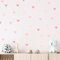 Klebekerlchen® | Wandtattoo für das Kinderzimmer, Wandsticker mit Herzen, selbstklebend - Rosa Herzen (Set mit 36 Motiven)