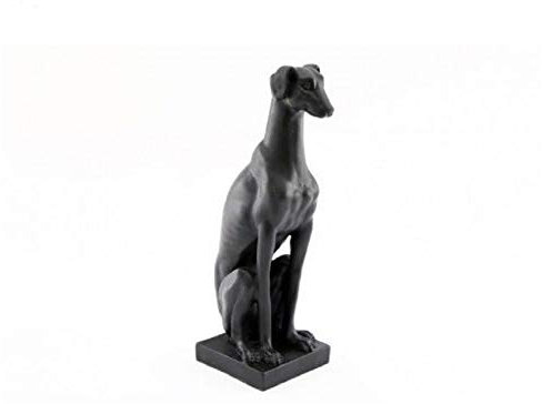 Dekofigur Whippet (Hund/Hund/Haustier), Kunstharz, Schwarz