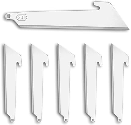 OUTDOOR EDGE 3.0 RazorSafe Utility Blade Replacement 6-Piece Pack, 3X Cutting Edge, Hand Finished Shaving Sharp
