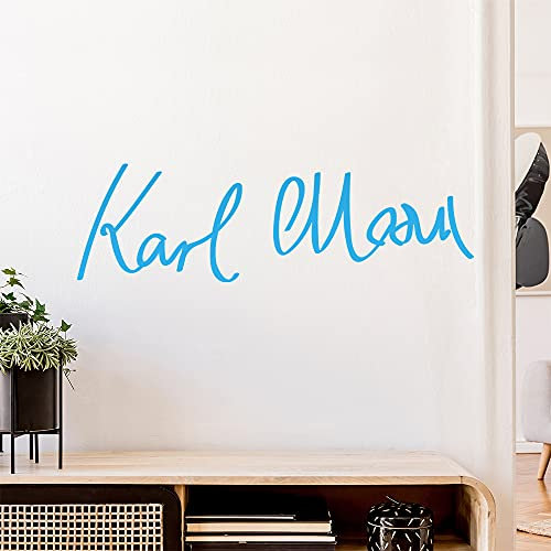 Karl Marx Unterschrift Wandtattoo Wandaufkleber Wall Sticker - Dekoration, Küche, Wohnzimmer, Schlafzimmer, Badezimmer